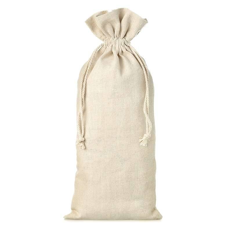 Natural beig linen bag 13x27